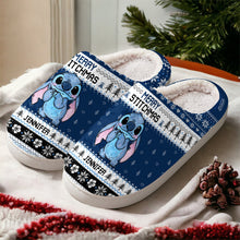 Load image into Gallery viewer, Personalized Ohana Slippers with Custom Name for Christmas Gift