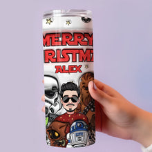 Load image into Gallery viewer, Personalized Stainless Steel Skinny Tumbler Merry Sithmas Gift