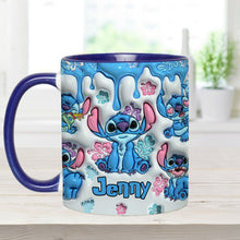 Load image into Gallery viewer, Personalized Ohana Accent Mug with Custom Name Gift for Family