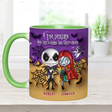 Load image into Gallery viewer, Personalized Nightmare Accent Mug Custom Name Gift for Couples Halloween