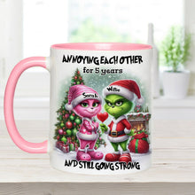 Load image into Gallery viewer, Personalized Accent Mug Annoying Each Other Gift for Couple Christmas