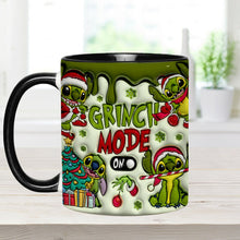 Load image into Gallery viewer, Personalized Grinch Mode Accent Mug Custom Name Gift for Christmas