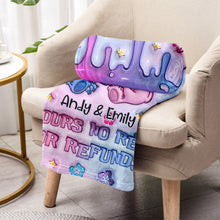 Load image into Gallery viewer, Personalized Ohana Blanket Custom Name Gift for Couples