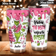 Load image into Gallery viewer, Personalized Grinch Tumbler Custom Name Holiday Drinkware