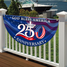 Load image into Gallery viewer, Custom Name Patriotic Fan Flag 250th Anniversary Gift for Family