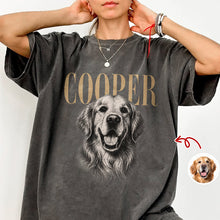 Load image into Gallery viewer, Custom Pet Face Comfort Shirt Vintage Style Gift for Dog Dad
