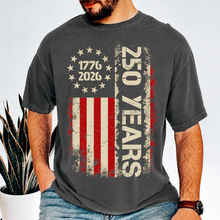 Load image into Gallery viewer, Personalized American Flag Comfort Shirt 250th Anniversary Gift