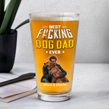 Load image into Gallery viewer, Personalized Photo Beer Glass Best Dog Dad Gift for Father's Day
