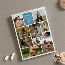 Load image into Gallery viewer, Personalized Photo Collage Puzzle Gift for Dad | Custom Name