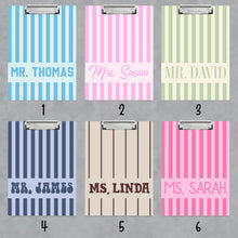 Load image into Gallery viewer, Personalized Teacher Clipboard Custom Name Gift for Educators