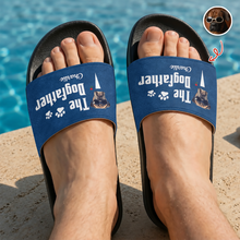 Load image into Gallery viewer, Personalized Dog Dad Slide Sandals Custom Photo Gift Idea