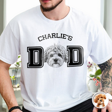 Load image into Gallery viewer, Custom Photo T-Shirt for Dog Dad Personalized Father's Day Gift
