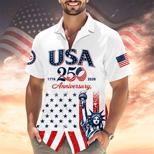Load image into Gallery viewer, Personalized Hawaiian Shirt USA 250th Anniversary Gift