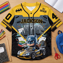 Load image into Gallery viewer, Personalized Batman Kids Baseball Jersey Custom Name Back to School Gift