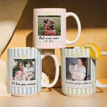 Load image into Gallery viewer, Custom Photo Mug for Dad & Son Personalized Gift Idea