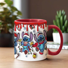 Load image into Gallery viewer, Personalized Christmas Accent Mug with Ohana Design for Mom