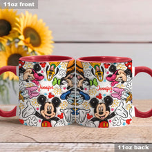 Load image into Gallery viewer, Personalized Mickey Mouse Accent Mug Custom Name Holiday Gift