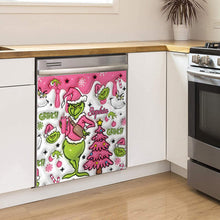 Load image into Gallery viewer, Personalized Grinchmas Dishwasher Cover Custom Name Holiday Decor