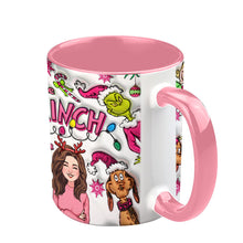 Load image into Gallery viewer, Personalized Grinch Accent Mug Custom Name Christmas Gift