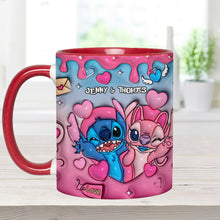 Load image into Gallery viewer, Personalized Ohana Accent Mug Custom Names Gift for Couples