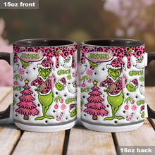 Load image into Gallery viewer, Personalized Grinch Accent Mug Custom Name Christmas Gift
