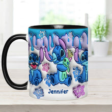 Load image into Gallery viewer, Personalized Ohana Accent Mug Custom Name Gift for Mom/Dad
