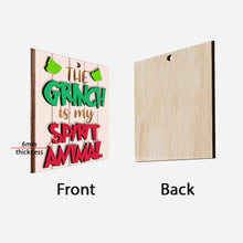 Load image into Gallery viewer, Personalized Christmas Layered Wood Ornament for Grinch Lovers