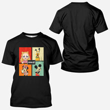 Load image into Gallery viewer, Personalized Disney Character All Over Shirt Custom Name Gift