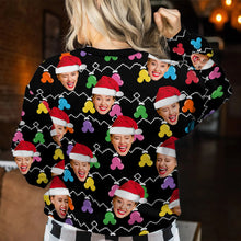 Load image into Gallery viewer, Personalized Merry Christmas Mouse Ear Ugly Sweater Gift