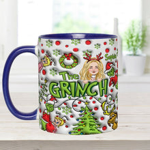 Load image into Gallery viewer, Personalized The Grinch Accent Mug Custom Name Christmas Gift