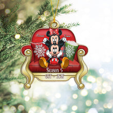 Load image into Gallery viewer, Personalized One-sided Mouse Ornament Custom Family Gift for Christmas