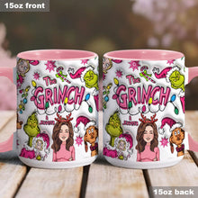 Load image into Gallery viewer, Personalized Grinch Accent Mug Custom Name Christmas Gift