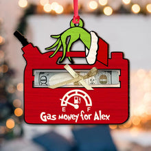 Load image into Gallery viewer, Personalized Gas Money Christmas Ornament Custom Gift for Friend