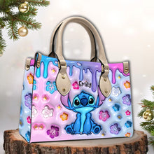 Load image into Gallery viewer, Personalized Ohana Leather Handbag Custom Name Gift for Her