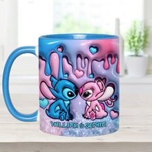Load image into Gallery viewer, Personalized Ohana Accent Mug Custom Names Gift for Couple