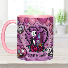 Load image into Gallery viewer, Personalized Nightmare Accent Mug Custom Name Gift for Couples