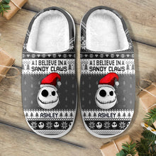 Load image into Gallery viewer, Personalized Nightmare Before Christmas Slippers with Custom Name