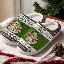 Load image into Gallery viewer, Personalized Christmas Slippers with Custom Name Chicky Nuggies Gift