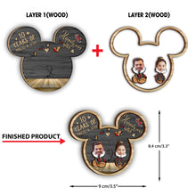 Load image into Gallery viewer, Personalized Mickey Mouse Layered Ornament Custom Gift for Couples