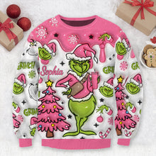 Load image into Gallery viewer, Personalized Merry Grinchmas Ugly Sweater for Christmas Gift