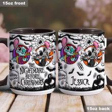 Load image into Gallery viewer, Personalized Nightmare Before Christmas Accent Mug for Gifts