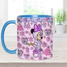 Load image into Gallery viewer, Personalized Christmas Accent Mug with Glittery Design for Mom