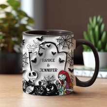 Load image into Gallery viewer, Personalized Halloween Accent Mug Custom Name for Couples