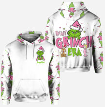 Load image into Gallery viewer, Personalized Grinch Era Christmas Hoodie and Leggings Set
