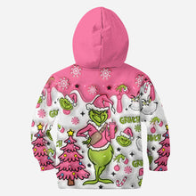 Load image into Gallery viewer, Personalized Grinch Hoodie and Leggings Set for Christmas | Custom Name Gift