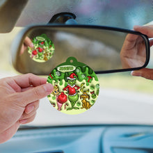 Load image into Gallery viewer, Personalized Christmas Circle Air Freshener Custom Name Gift
