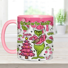 Load image into Gallery viewer, Personalized Grinch Accent Mug Custom Name Holiday Gift