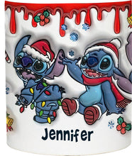 Load image into Gallery viewer, Personalized Christmas Accent Mug with Ohana Design for Mom