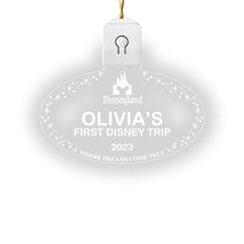 Load image into Gallery viewer, Personalized LED Acrylic Ornament with Custom Name for Christmas