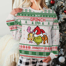 Load image into Gallery viewer, Personalized Grinch Era Ugly Sweater Custom Name Gift for Kids